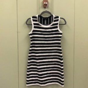 MAX EDITION Sleeveless BLACK & WHITE Stripe Dress